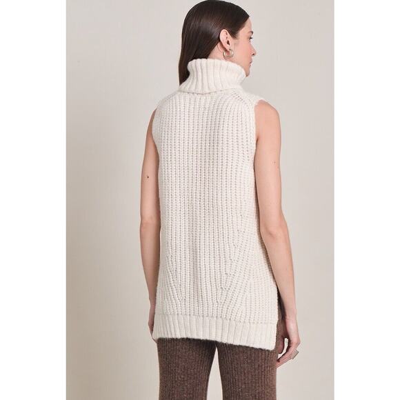 NWT Eleven Six Chunky Oversized Turtleneck Alpaca Wool Cable TAYLR TUNIC XS/S - Picture 5 of 11
